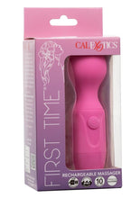 Load image into Gallery viewer, First Time Rechargeable Silicone Massager - Pink