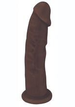Load image into Gallery viewer, Fleshstixxx Dual Density Silicone Bendable Dong - Chocolate - 6in
