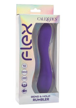 Load image into Gallery viewer, Flex Bend and Hold Rumbler Rechargeable Silicone Vibrator - Purple