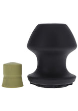 Load image into Gallery viewer, Fort Troff Kum Keeper Silicone Open End Anal Plug - Black - Large