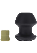 Load image into Gallery viewer, Fort Troff Kum Keeper Silicone Open End Anal Plug - Black - Small