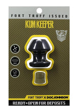 Load image into Gallery viewer, Fort Troff Kum Keeper Silicone Open End Anal Plug - Black - Small