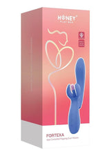 Load image into Gallery viewer, Fortexa Kinky Finger Flapping Rechargeable Silicone Clit and G-Spot Vibrator with App Control - Blue/Pink