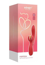 Load image into Gallery viewer, Fortexa Kinky Finger Flapping Rechargeable Silicone Clit and G-Spot Vibrator with App Control - Yellow