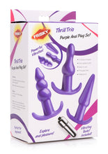 Load image into Gallery viewer, Frisky Thrill Trio Anal Plug - Purple - Set