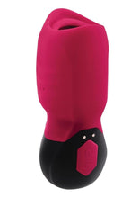 Load image into Gallery viewer, Gender X Body Kisses Rechargeable Silicone Vibrating Suction Massager - Black/Red