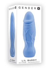 Load image into Gallery viewer, Gender X Lil Buddy Rechargeable Silicone Bullet - Blue