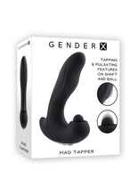 Load image into Gallery viewer, Gender X Mad Tapper Rechargeable Silicone Vibrator - Black
