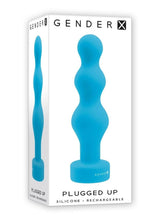 Load image into Gallery viewer, Gender X Plugged Up Rechargeable Silicone Anal Beads - Blue