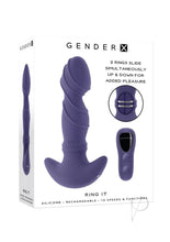 Load image into Gallery viewer, Gender X Ring It Rechargeable Silicone Remote Vibrator - Blue