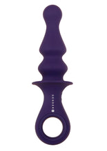 Load image into Gallery viewer, Gender X Ring Pop Rechargeable Silicone Vibrating Anal Plug - Purple