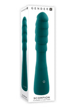 Load image into Gallery viewer, Gender X Scorpion Rechargeable Silicone Vibrator - Green