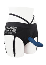 Load image into Gallery viewer, Gender X Snuggle Up Rechargeable Silicone Dual Vibrating Strap-On with Remote Control