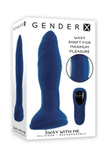 Load image into Gallery viewer, Gender X Sway with Me Rechargeable Silicone Anal Plug with Remote - Blue