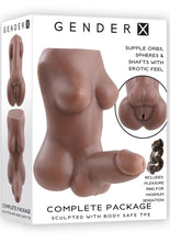 Load image into Gallery viewer, Gender X The Complete Package Full Body Textured Stroker - Chocolate