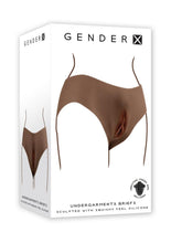 Load image into Gallery viewer, Gender X Undergarments Briefs with Silicone Vagina - Chocolate