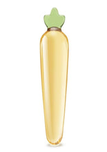 Load image into Gallery viewer, Glas Bunny's Secret Glass Dildo - Green/Yellow - 7.25in