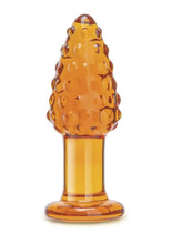 Load image into Gallery viewer, Glas Cornstar 4 Glass Butt Plug - Orange