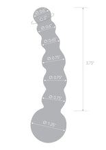 Load image into Gallery viewer, Glas Curved Beaded Glass Dildo
