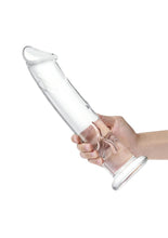 Load image into Gallery viewer, Glas Dildo Glass with Veins and Flat Base