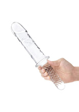 Load image into Gallery viewer, Glas Girthy Glass Cock Double Ended with Handle