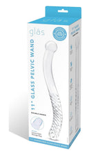 Load image into Gallery viewer, Glas Pelvic Glass Wand Double Ended - Clear - 11in