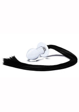 Load image into Gallery viewer, Glas Stallion Butt Plug - Black/Clear