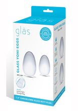 Load image into Gallery viewer, Glas Yoni Eggs - Clear - 2 Piece