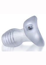 Load image into Gallery viewer, Glowhole 1 Light Up Hollow Silicone Buttplug - Clear/Cool Ice - Small