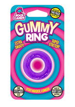 Load image into Gallery viewer, Gummy Cock Ring - Purple - One Size