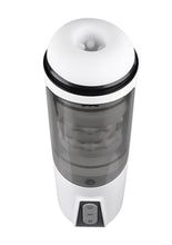Load image into Gallery viewer, Gx Get Your Stroke On Rechargeable Silicone Thrusting Stroker - White