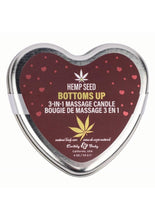 Load image into Gallery viewer, Hemp Seed 3-In-1 Valentines 2025 Massage Candle Bottom's Up - 4.7oz