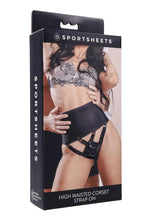 Load image into Gallery viewer, High Waisted Corset Strap-On - Black