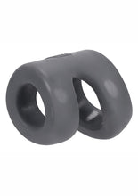 Load image into Gallery viewer, Hunkyjunk Connect Silicone Ball Tugger Cock Ring - Gray/Grey