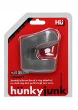 Load image into Gallery viewer, Hunkyjunk Connect Silicone Ball Tugger Cock Ring - Gray/Grey