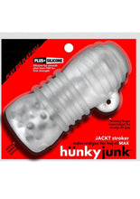 Load image into Gallery viewer, Jackt Textured Stroker - Clear/Clear Ice
