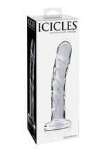 Load image into Gallery viewer, Icicles No. 62 Glass Dildo - Clear - 6.5in