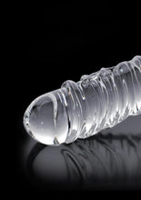 Load image into Gallery viewer, Icicles No. 63 Textured Glass Dildo with Balls