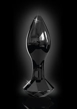 Load image into Gallery viewer, Icicles No 78 Glass Anal Plug - Black