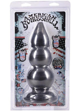 Load image into Gallery viewer, American Bombshell Triple Payload Anal Plug - Gun Metal