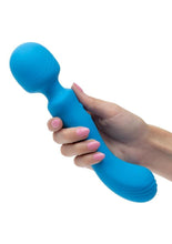 Load image into Gallery viewer, Rumbler Rumble Wand Rechargeable Silicone Vibrator - Blue