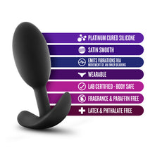 Load image into Gallery viewer, Anal Adventures Platinum Silicone Vibra Slim Butt Plug