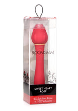 Load image into Gallery viewer, Inmi Bloomgasm Suction Rose Vibrator Rechargeable Clit Stimulator - Red