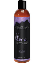 Load image into Gallery viewer, Intimate Earth Bloom Aromatherapy Massage Oil Peony Blush - 4oz