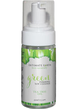 Load image into Gallery viewer, Intimate Earth Green Foaming Toy Cleaner Tea Tree Oil - 3.4oz