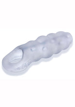 Load image into Gallery viewer, Invader Rippled Open-Ended Silicone Cocksheath Extender - Clear/Frost