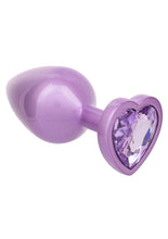 Load image into Gallery viewer, Jewel Amethyst Heart Anal Plug