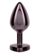 Load image into Gallery viewer, Jewel Black Diamond Heart Anal Plug - Black - Large