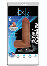 Load image into Gallery viewer, Jock Bareskin Realistic Vibrating Dong with Balls - Caramel - 6in