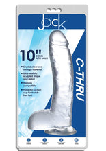 Load image into Gallery viewer, Jock C-Thru Realistic Dong with Balls - Clear - 10in